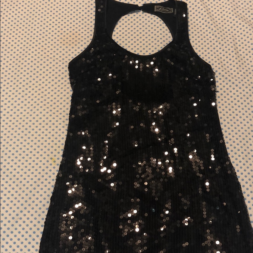 Sequin black dress